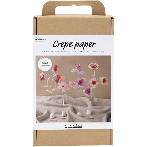 Bilde av best pris Craft Kit - Crepe Paper - Flower Pastel colours (977666) - Leker