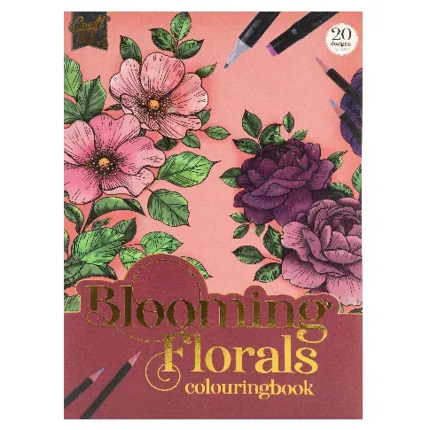 Bilde av best pris Craft Sensations - Colouring book A4 - Florals (CR5008/GE) - Leker