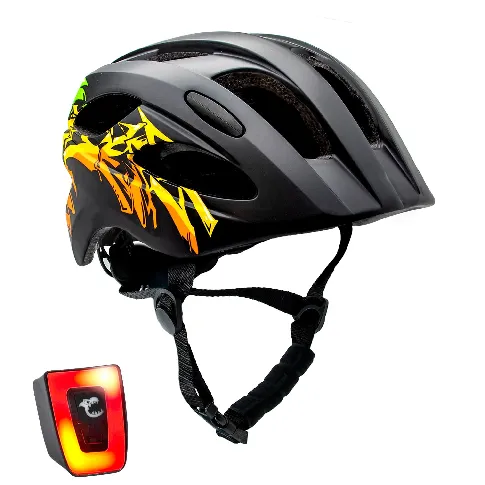 Bilde av best pris Crazy Safety - Grafitti Bicycle Helmet - Black/Yellow (160101-05-01) - Leker