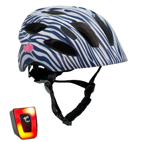 Bilde av best pris Crazy Safety - Stripes Bicycle Helmet - Dark Blue (160101-02-01) - Leker