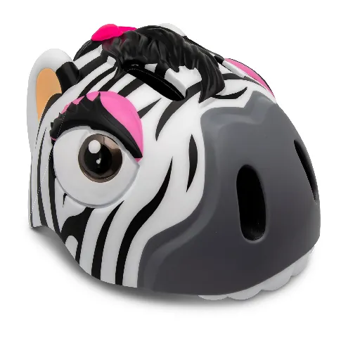 Bilde av best pris Crazy Safety - Zebra Bicycle Helmet - Black/White (100901-01-01) - Leker