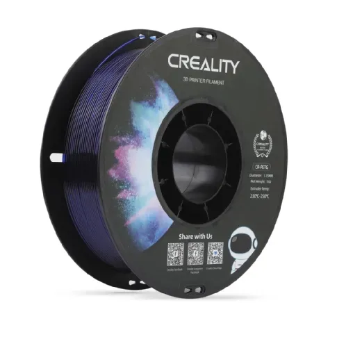 Bilde av best pris Creality Creality Creality CR-PETG - 1.75mm - 1kg Blue Translucent PETG-filament,3D skrivarförbrukning