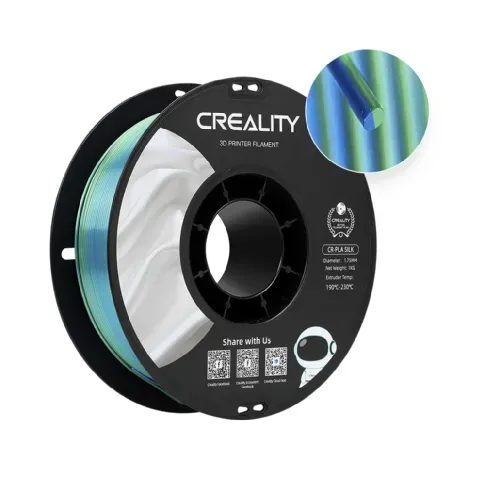 Bilde av best pris Creality Creality Creality CR-PLA Silk - 1.75mm - 1kg Blå/Grønn PLA-filament,3D skrivarförbrukning