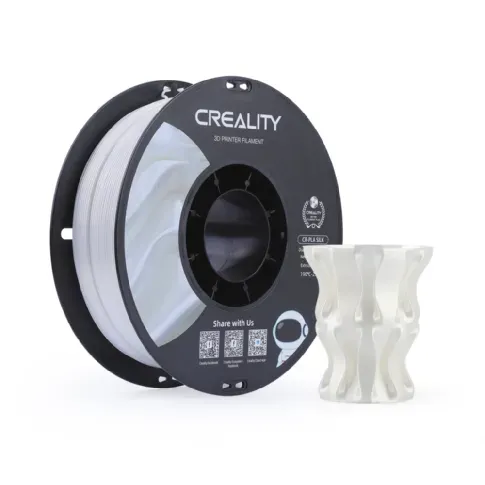 Bilde av best pris Creality Creality Creality CR-PLA Silk - 1.75mm - 1kg Hvit PLA-filament,3D skrivarförbrukning