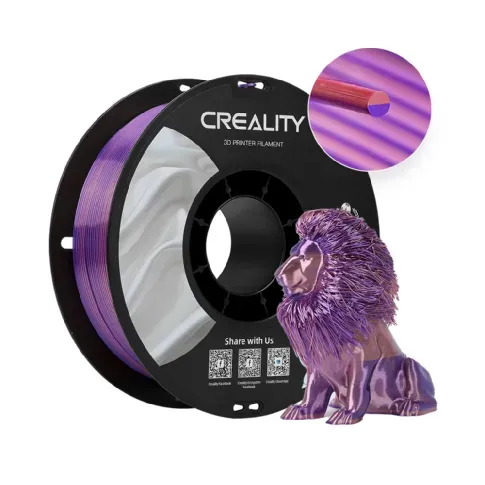 Bilde av best pris Creality Creality Creality CR-PLA Silk - 1.75mm - 1kg Rosa/Lilla PLA-filament,3D skrivarförbrukning