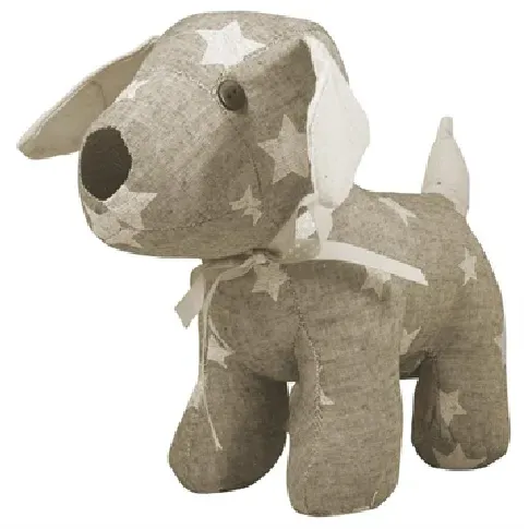Bilde av best pris Dørstopper - Sandfarget hund med stjerner - Høyde 23cm --Ikke synlige sider-- , Pynteting