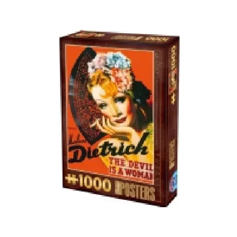 Bilde av best pris D-Toys Puzzle 1000 Gamle plakater av Marlene Dietrich Leker - Spill - Gåter