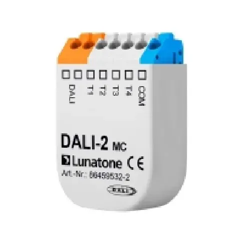 Bilde av best pris DALI-2 input modul har integreret applikationskontroller som gør den kan konfigureres til alle former for styring af DALI enheder Belysning - Innendørsbelysning - Innbyggings-spot