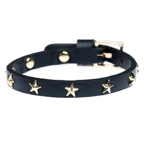 Bilde av best pris DARK Leather Star Stud Bracelet Mini Black Hjem & tilbehør - Smykker - Armbånd
