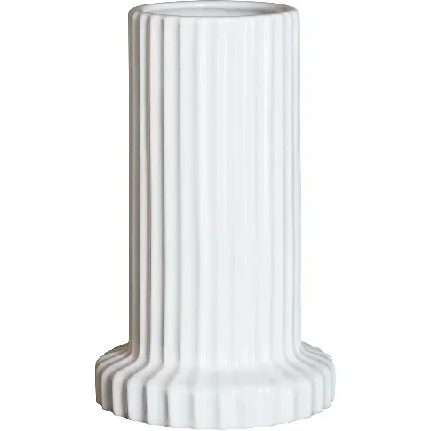 Bilde av best pris DBKD Stripe vase, shiny white Vase