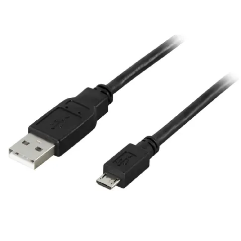 Bilde av best pris DELTACO DELTACO USB 2.0 Type A til Micro-B USB, 5-pin, 1m, svart Ladere og kabler,Kablar,Data,Ladere &amp; kabler