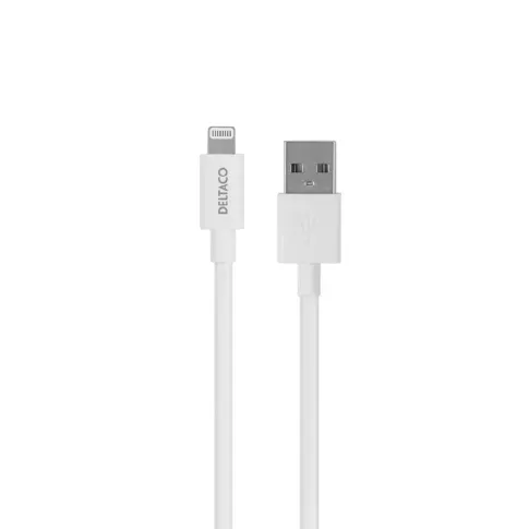 Bilde av best pris DELTACO Deltaco Ladekabel USB-A til Lightning, 3 m, hvit Ladere og kabler,Elektronikk,Ladere &amp; kabler