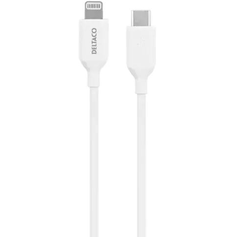 Bilde av best pris DELTACO Deltaco Ladekabel USB-C til Lightning, 1 m, hvit Ladere og kabler,Elektronikk,Ladere &amp; kabler