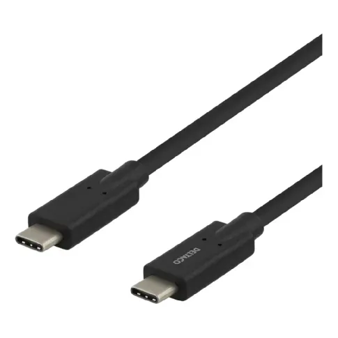 Bilde av best pris DELTACO Deltaco Ladekabel USB-C til USB-C, 2 m, svart Ladere og kabler,Elektronikk,Ladere &amp; kabler