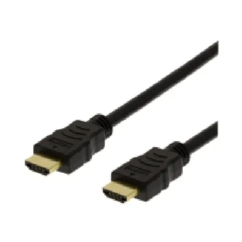 Bilde av best pris DELTACO HDMI-1010D-FLEX - High Speed - HDMI-kabel med Ethernet - HDMI hann til HDMI hann - 1 m - 4K-støtte PC tilbehør - Kabler og adaptere - Videokabler og adaptere