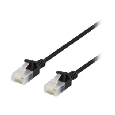 Bilde av best pris DELTACO - Koblingskabel - RJ-45 (hann) til RJ-45 (hann) - 3 m - UTP - CAT 6a - halogenfri, formstøpt, uten hindringer - svart PC tilbehør - Kabler og adaptere - Nettverkskabler