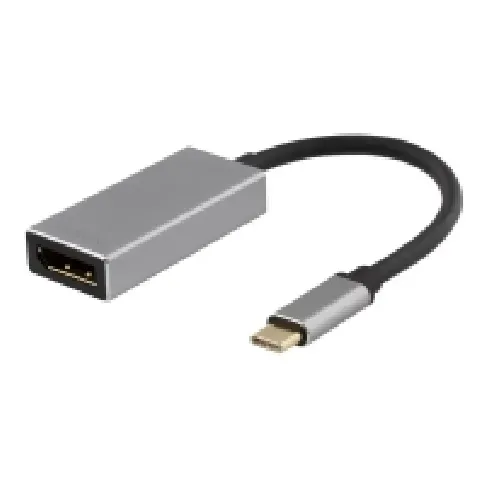 Bilde av best pris DELTACO USBC-DP2 - Ekstern videoadapter - USB-C - DisplayPort - romgrå PC-Komponenter - Skjermkort & Tilbehør - USB skjermkort