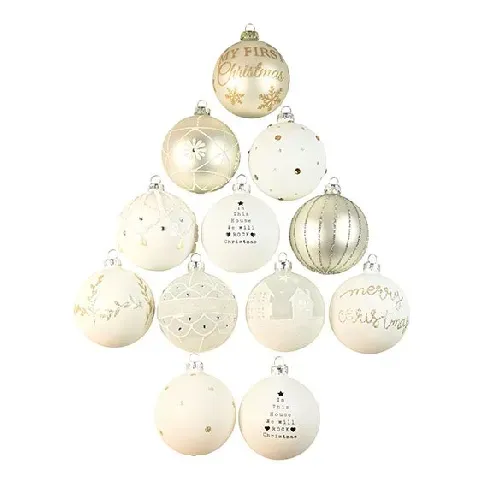 Bilde av best pris DGA - 12 pcs - Christmas Ornament box - White (1131434) - Hjemme og kjøkken