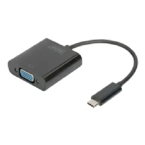 Bilde av best pris DIGITUS - Ekstern videoadapter - USB-C 3.1 - VGA - svart PC-Komponenter - Skjermkort & Tilbehør - USB skjermkort