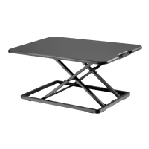 Bilde av best pris DIGITUS - Stående skrivebordomformer - rektangulær med avrundede sider - plastikk, aluminium, PVC, MDF, stål - svart - svart sokkel - svart Kontorbord