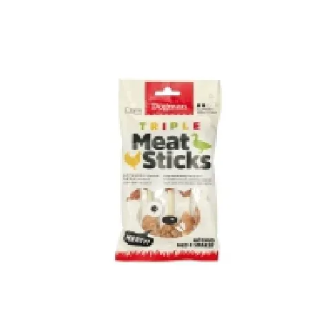 Bilde av best pris DOGMAN Triple Meat Sticks S 100g Kjæledyr - Hund - Snacks til hund