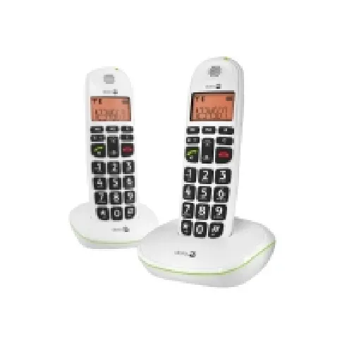Bilde av best pris DORO PhoneEasy 100W Duo - Trådløs telefon med anrops-ID - DECT\GAP - hvit + ekstra håndsett Tele & GPS - Fastnett & IP telefoner - IP-telefoner