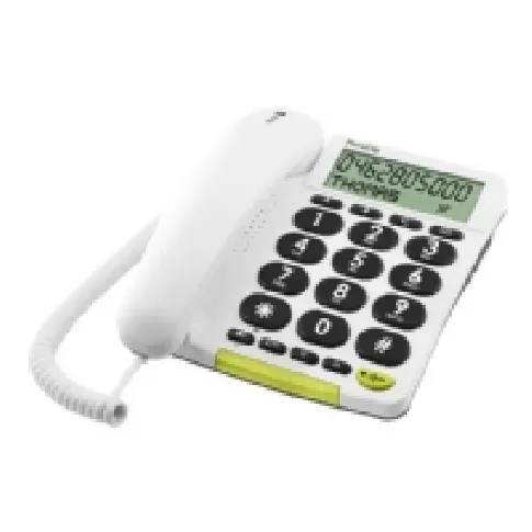Bilde av best pris DORO PhoneEasy 312cs - Telefon med ledning med anrops-ID - hvit Tele & GPS - Fastnett & IP telefoner - Alle fastnett telefoner