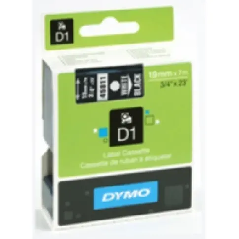 Bilde av best pris DYMO Merkebånd Dymo D1 19 mm, hvit på svart Kontorrekvisita,Merking
