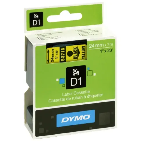 Bilde av best pris DYMO Merkebånd Dymo D1 24 mm, svart på gul Kontorrekvisita,Merking