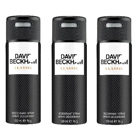 Bilde av best pris David Beckham - 3x Classic Deodorant Spray 150 ml - Skjønnhet
