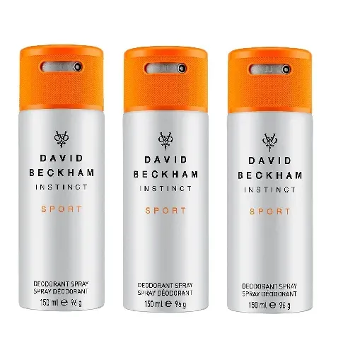 Bilde av best pris David Beckham - 3x Instinct Sport Deodorant Spray 150 ml - Skjønnhet