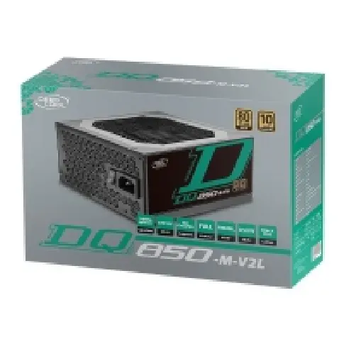 Bilde av best pris Deepcool DQ DQ850-M-V2L - Strømforsyning (intern) - ATX12V 2.4/ EPS12V - 80 PLUS Gold - AC 100-240 V - 850 watt - aktiv PFC PC tilbehør - Ladere og batterier - PC/Server strømforsyning