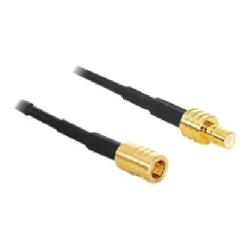 Bilde av best pris Delock - Antennekabel - SMB hunn til SMB hann - 5 m - svart PC tilbehør - Kabler og adaptere - Skjermkabler
