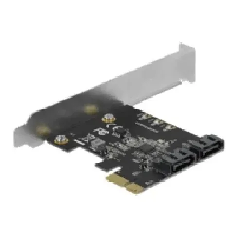 Bilde av best pris Delock - Lagringskontroll - 2-kanals - SATA 6 Gb/s - lav profil - PCIe 3.0 PC tilbehør - Kontrollere - IO-kort