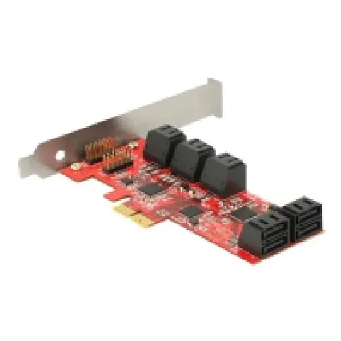 Bilde av best pris Delock - Lagringskontroller - 10 kanaler - SATA 6 Gb/s - lav profil - PCIe 2.0 x2 PC tilbehør - Kontrollere - IO-kort