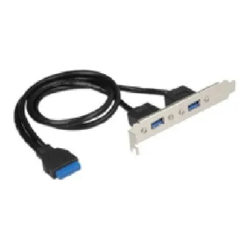 Bilde av best pris Delock Slot bracket - USB-panel - USB-type A (hunn) til 19-pins USB 3.0-plugg (hunn) - for Delock Converter M.2 PC-Komponenter - Skap og tilbehør - Tilbehør