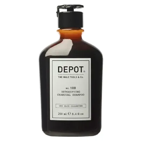 Bilde av best pris Depot No. 108 Detoxifying Charcoal Shampoo 250ml Mann - Hårpleie - Shampoo