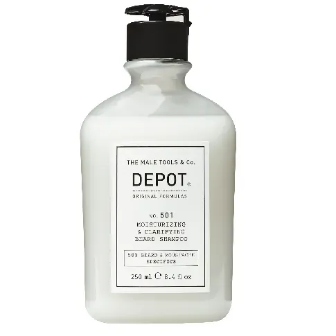 Bilde av best pris Depot - No. 501 Moisturizing&Clarifying Beard Shampoo 250 ml - Skjønnhet