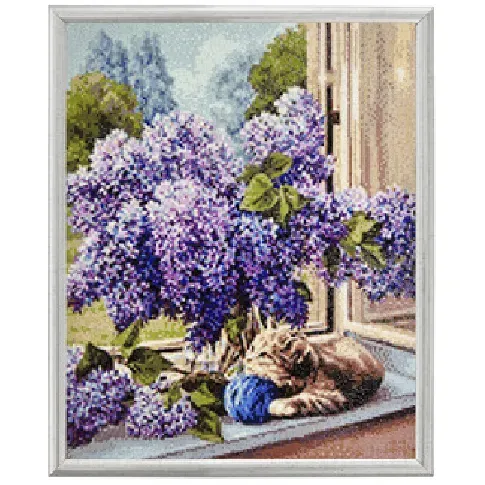 Bilde av best pris Diamond painting Lavendel Strikking, pynt, garn og strikkeoppskrifter