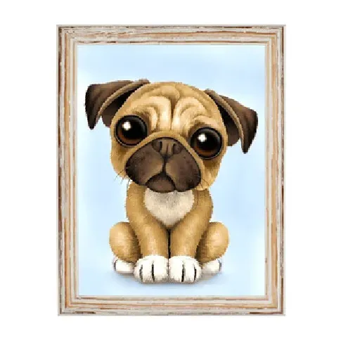 Bilde av best pris Diamond painting Puppy eyes Strikking, pynt, garn og strikkeoppskrifter