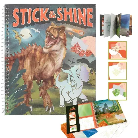 Bilde av best pris Dino World - Colouring Book Stick&Shine ( 0412473 ) - Leker