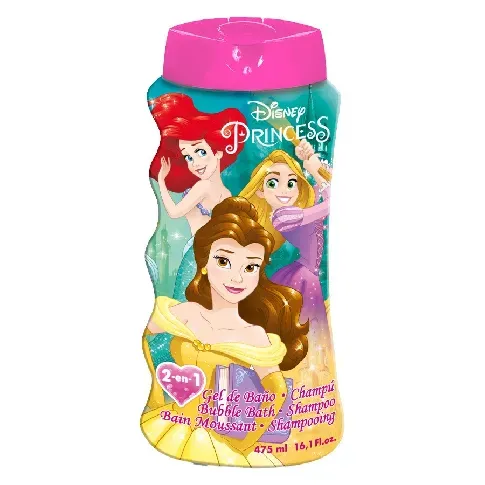Bilde av best pris Disney Princess 2in1 Bubblebath & Shampoo 475ml Foreldre & barn - Badetid - Shampoo