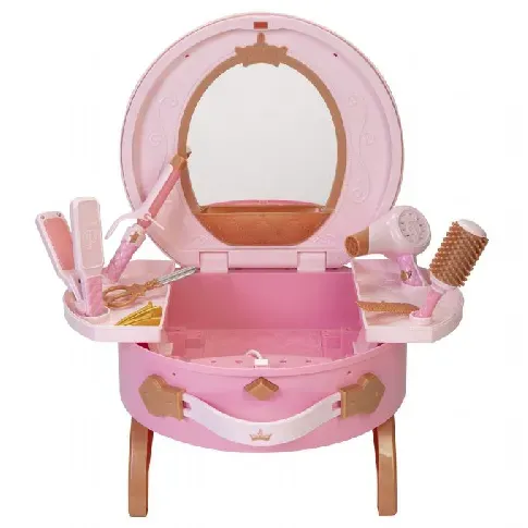 Bilde av best pris Disney Princess skjønnhetssalong Princess Makeup bord med speil 210400 Skjønnhet