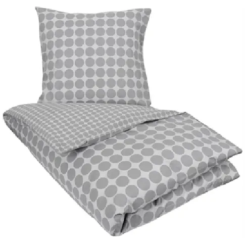 Bilde av best pris Dobbeldyne sengesett - 200x220 cm - 100% bomull - Circle grey - Borg Living Sengetøy , Dobbelt sengetøy , Dobbelt sengetøy 200x220 cm