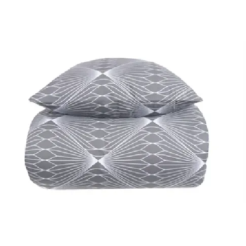 Bilde av best pris Dobbeldyne sengesett - 200x220 cm - 100% bomull - Diamond grey - Borg Living Sengetøy , Dobbelt sengetøy , Dobbelt sengetøy 200x220 cm