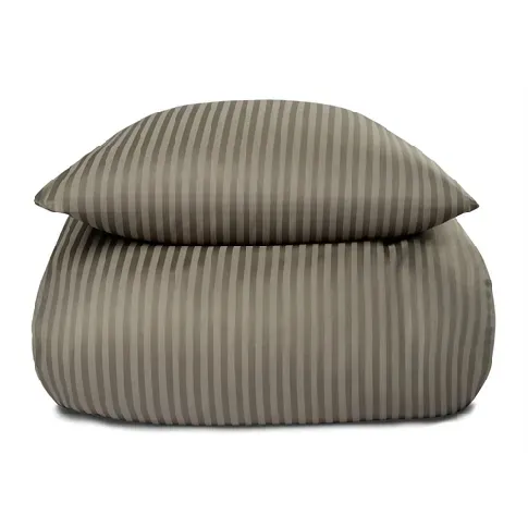 Bilde av best pris Dobbelt sengetøy - 200x200 cm - 100% bomullssateng - Oliven ensfarget sengesett - Borg Living Sengetøy , Dobbelt sengetøy , Dobbelt sengetøy 200x200 cm