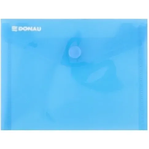 Bilde av best pris Donau DONAU konvoluttmappe med trykklås, PP, A6, 180 mikron, blå Arkivering - Elastikmapper & Chartekker - Andre