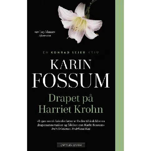Bilde av best pris Drapet på Harriet Krohn - En krim og spenningsbok av Karin Fossum
