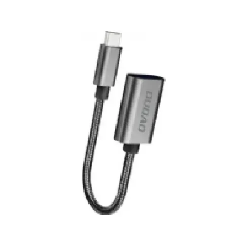 Bilde av best pris Dudao L15T USB-C to USB-A adapter Sølv PC tilbehør - Kabler og adaptere - Strømkabler
