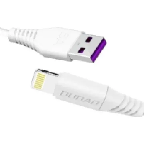Bilde av best pris Dudao L2L USB-A to Lightning cable 1m hvid TV, Lyd & Bilde - Hodetelefoner & Mikrofoner